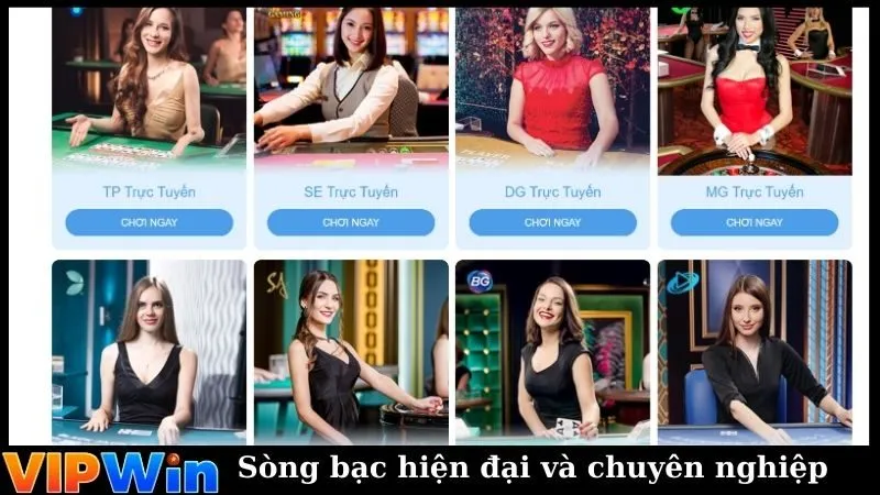 Casino trực tuyến với nền tảng live chất lượng cao