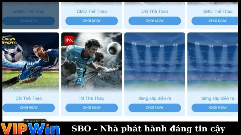 SBO - Nhà phát hành dịch vụ cá cược đáng tin cậy