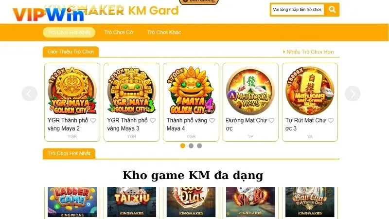 Kho game KM đa dạng
