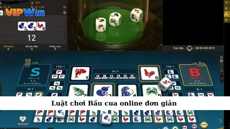 Luật chơi Bầu cua online đơn giản
